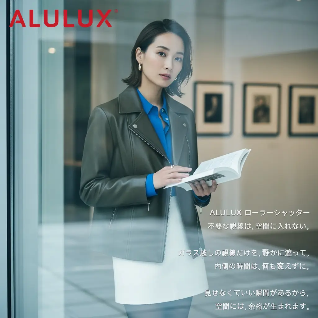 ALULUX 롤러셔터, 보여주지 않는다.
