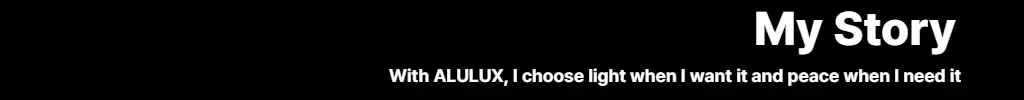 My Story 1. 내가 선택하다 | 독일 ALULUX 롤러셔터