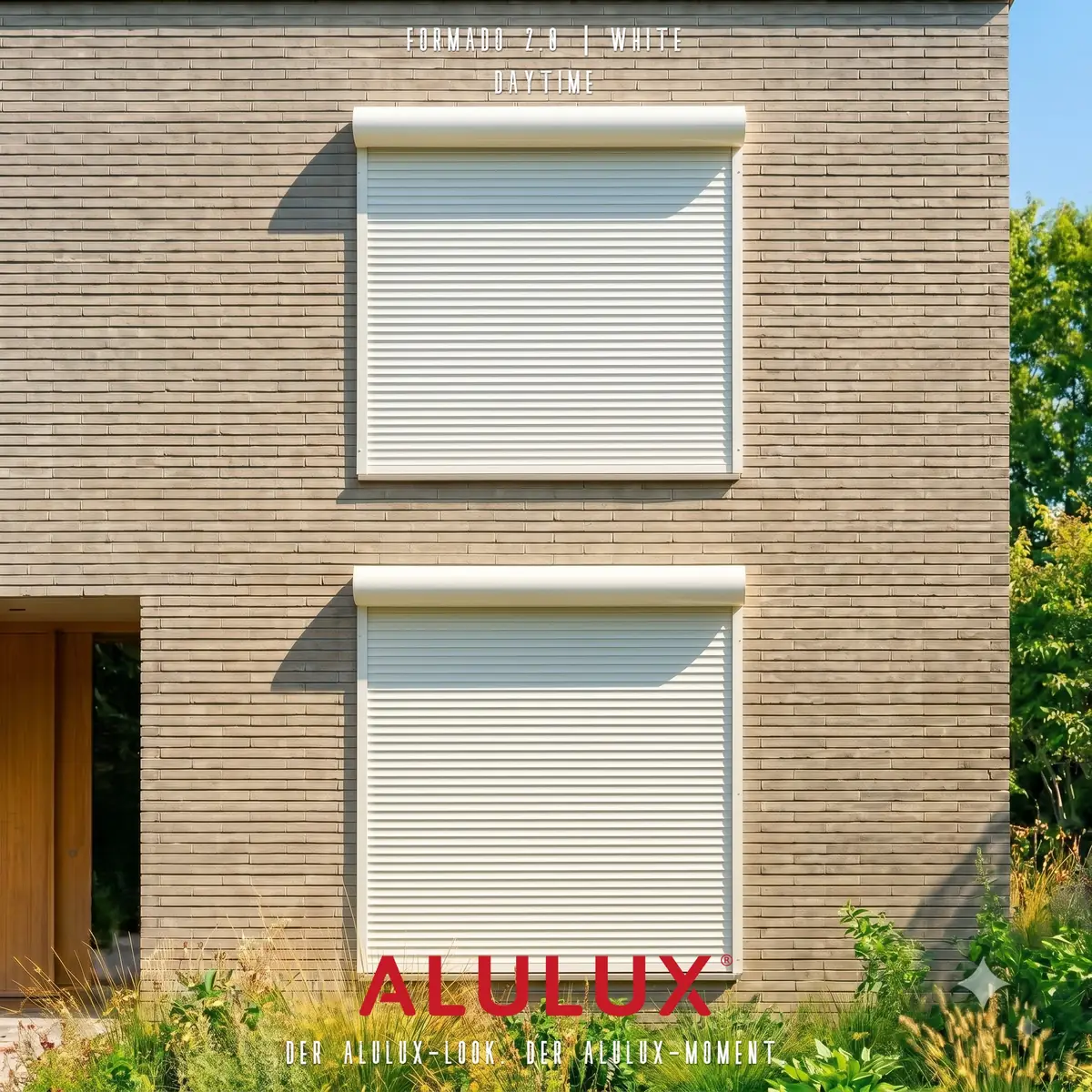 ALULUX | 외부차양 미학 : 화이트 롤러셔터의 시간