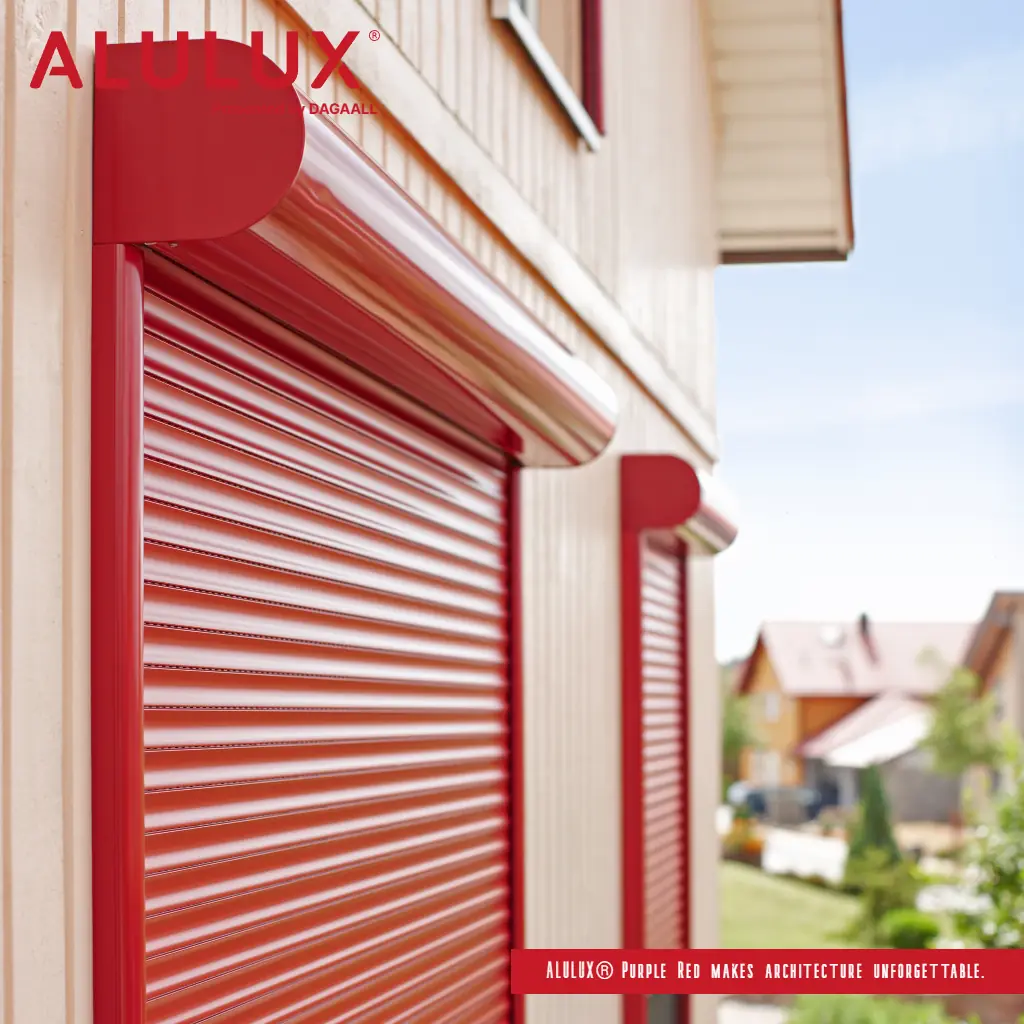 ALULUX House Color Purple Red | 롤러셔터