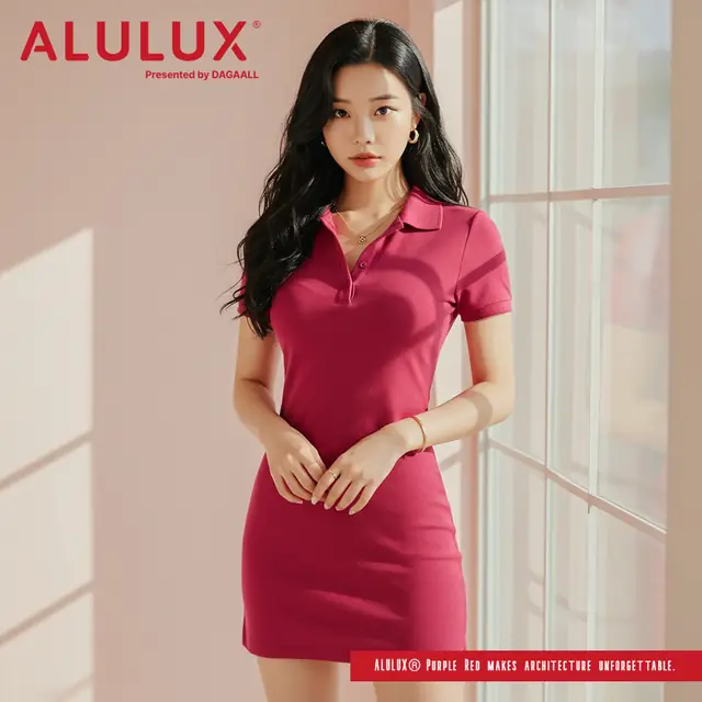ALULUX House Color Purple Red | 롤러셔터