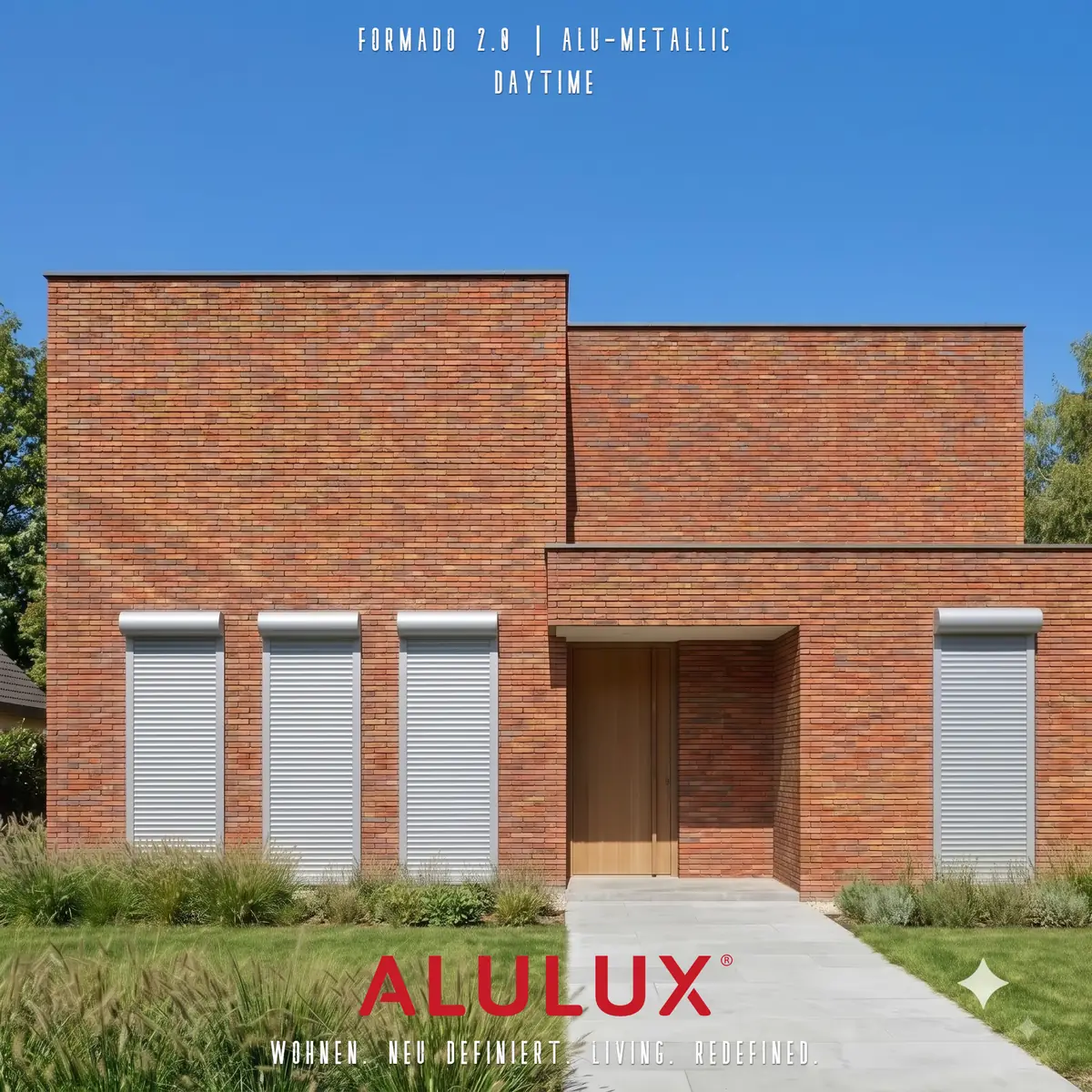 차양을 넘어, 프라이버시와 보안으로. 독일 ALULUX 롤러셔터