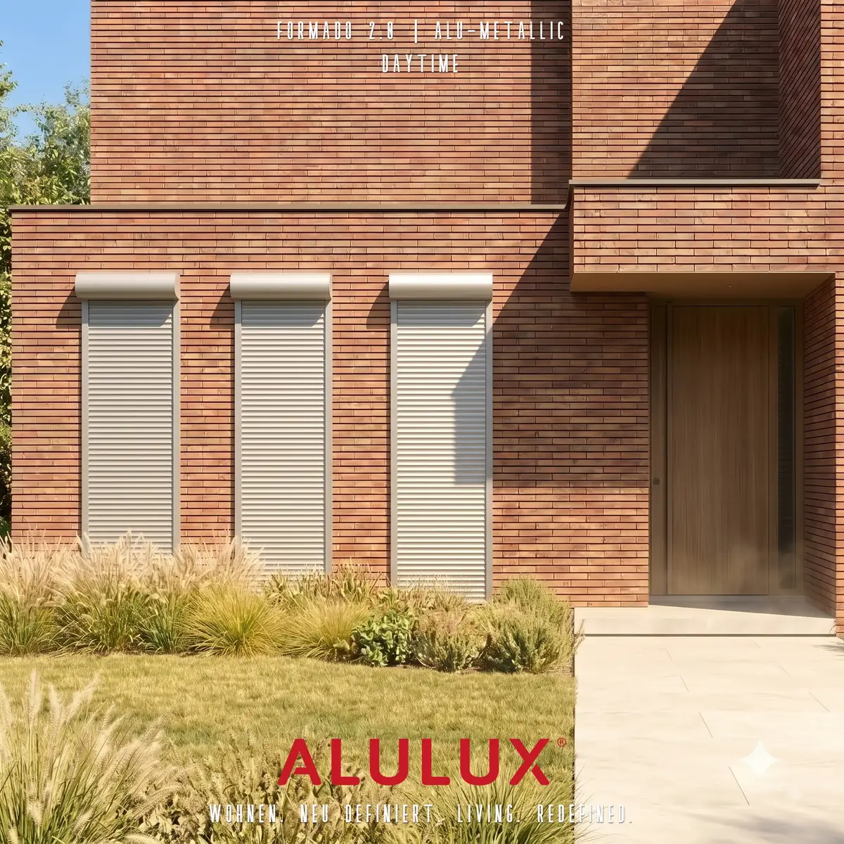차양을 넘어, 프라이버시와 보안으로. 독일 ALULUX 롤러셔터