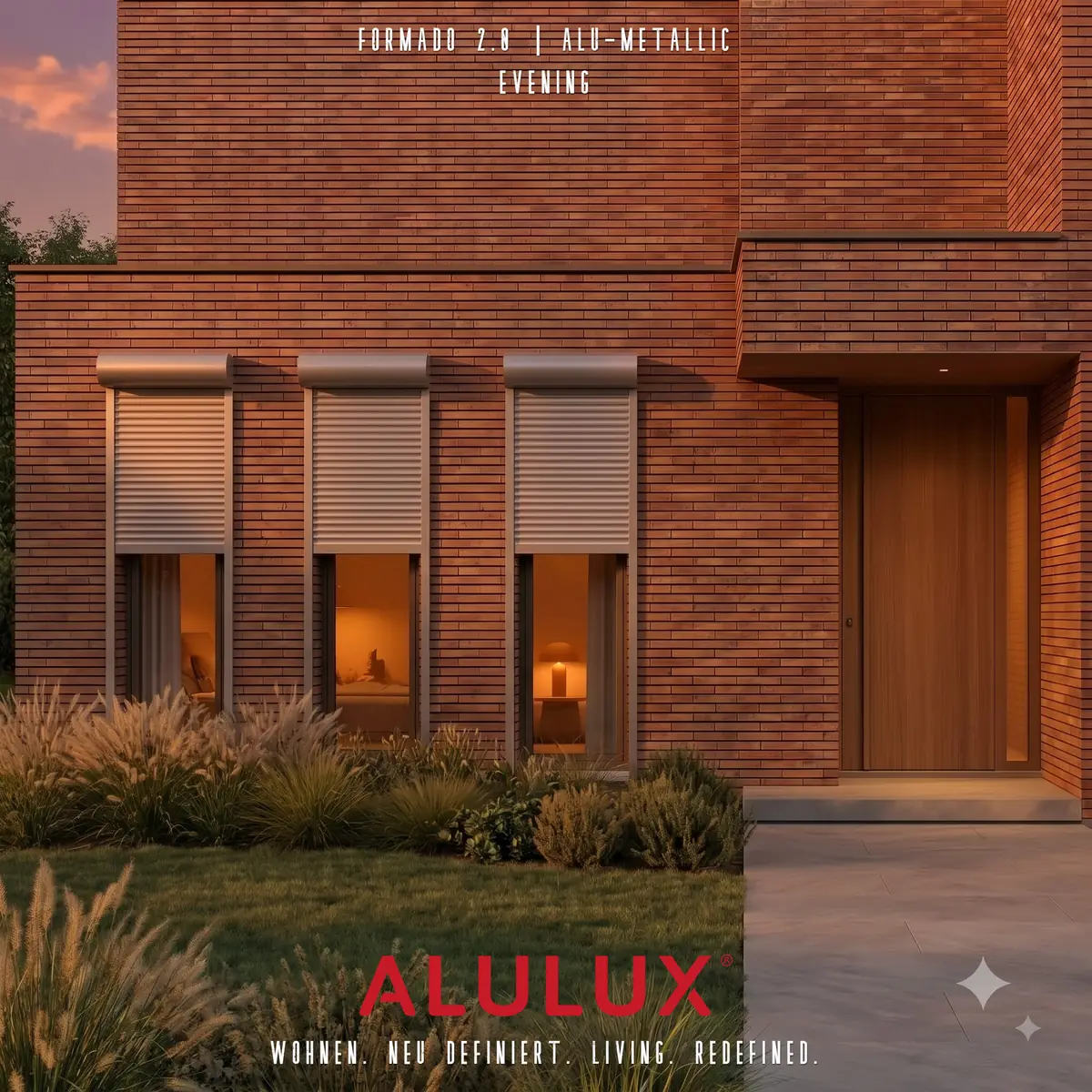 차양을 넘어, 프라이버시와 보안으로. 독일 ALULUX 롤러셔터