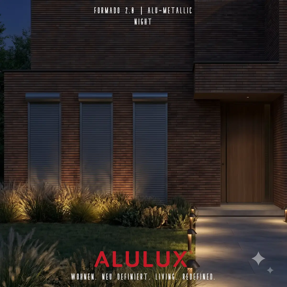 차양을 넘어, 프라이버시와 보안으로. 독일 ALULUX 롤러셔터