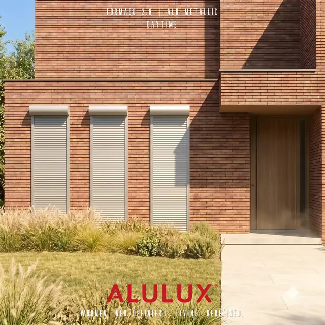 차양을 넘어, 프라이버시와 보안으로. 독일 ALULUX 롤러셔터