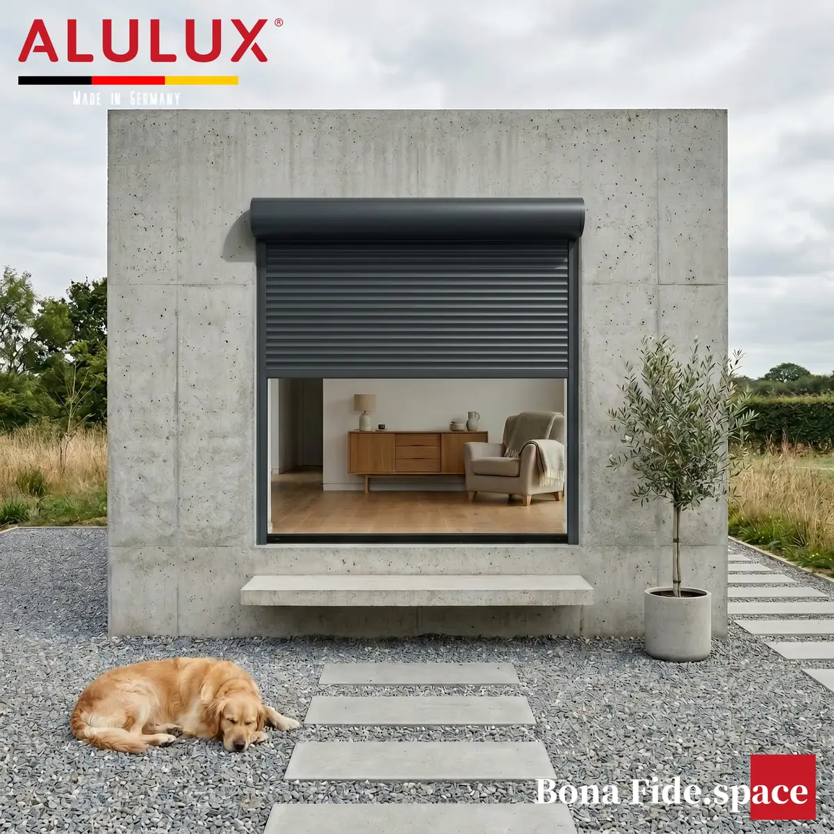 ALULUX : 알루룩스 롤러셔터, 하우스컬러 : 80 Anthracite Grey