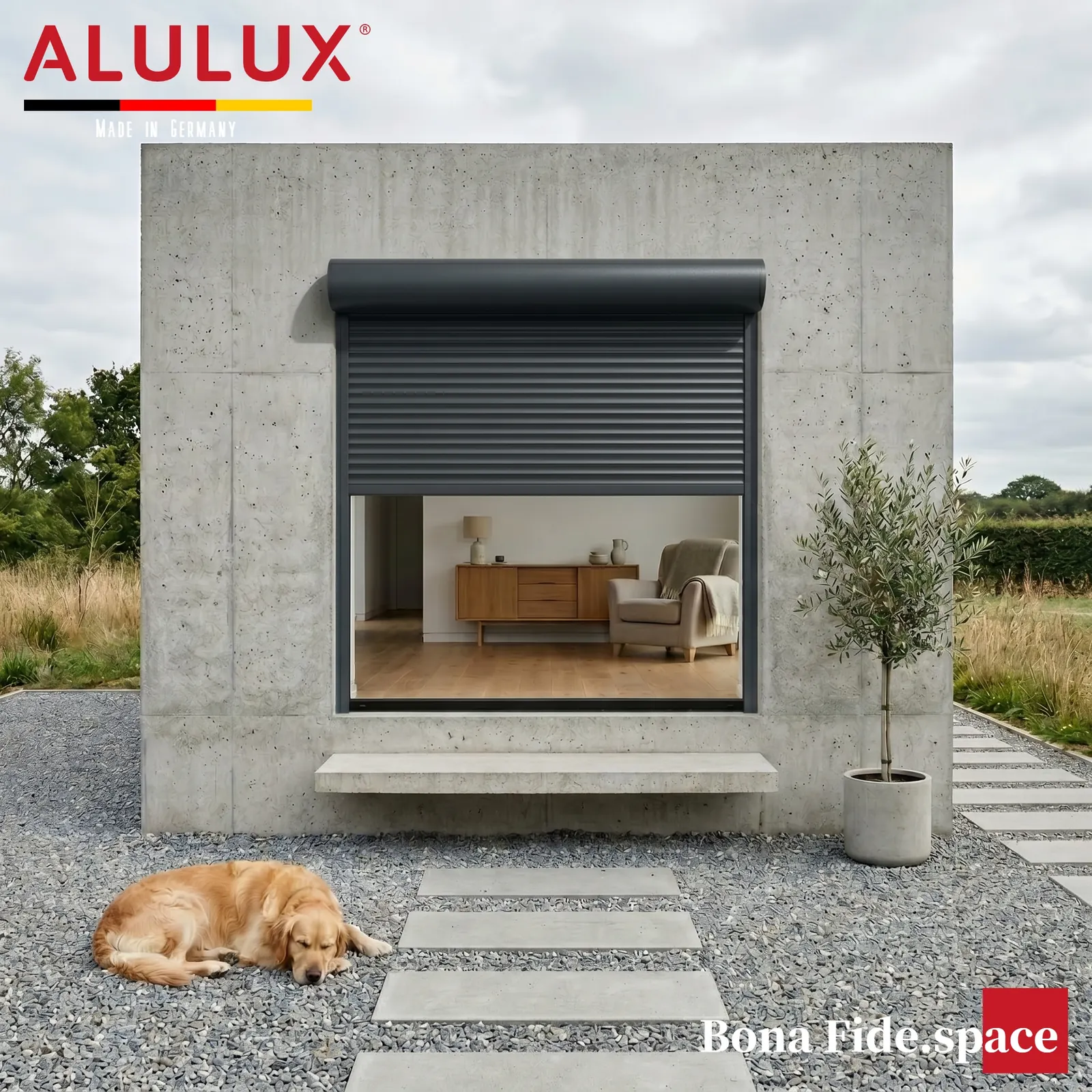 ALULUX : 알루룩스 롤러셔터, 하우스컬러 : 80 Anthracite Grey