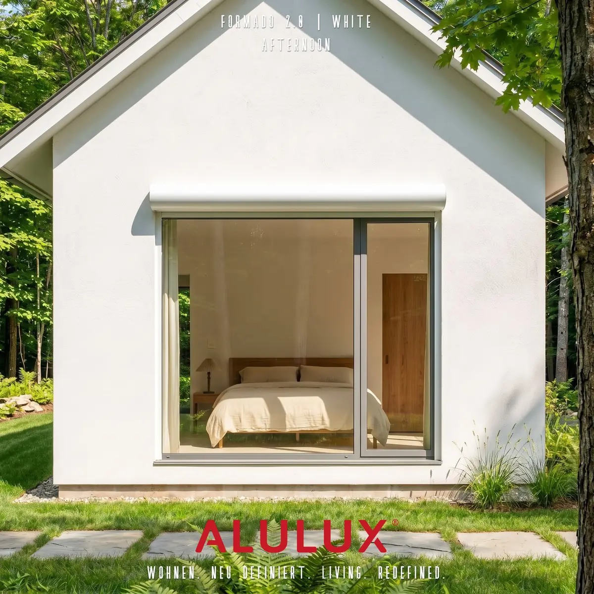 열림과 닫힘 사이, WHITE의 시간. 독일 ALULUX 셔터 시스템