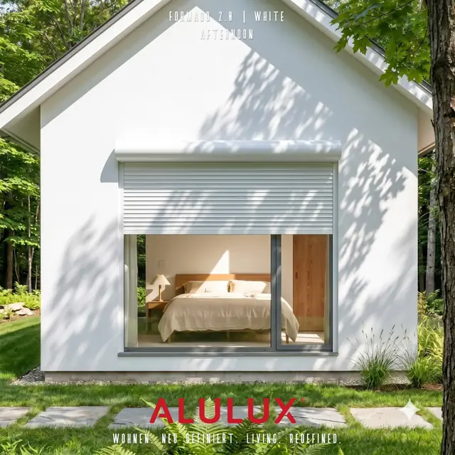 열림과 닫힘 사이, WHITE의 시간. 독일 ALULUX 셔터 시스템
