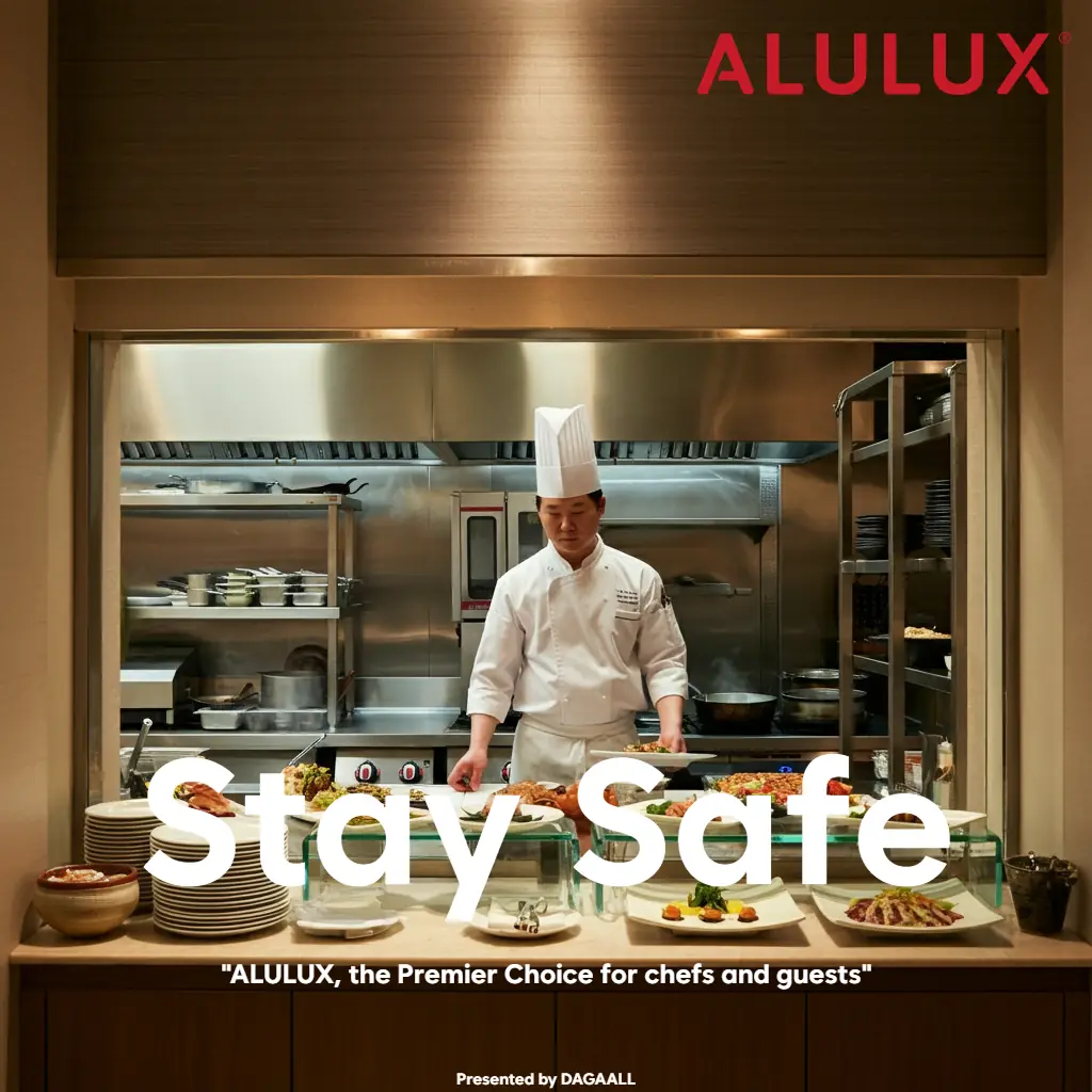 테이크아웃에서 호텔 뷔페까지, 배식부터 퇴식까지 | ALULUX® 롤러 셔터