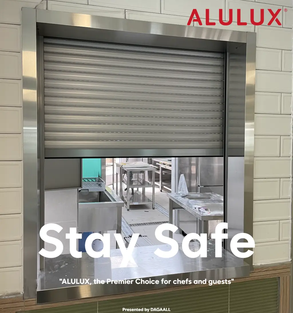 테이크아웃에서 호텔 뷔페까지, 배식부터 퇴식까지 | ALULUX® 롤러 셔터