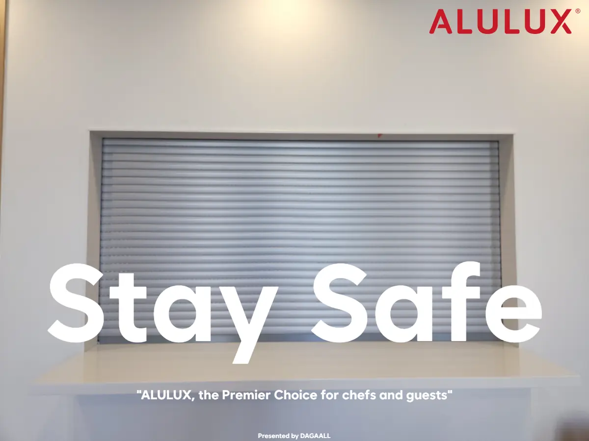 테이크아웃에서 호텔 뷔페까지, 배식부터 퇴식까지 | ALULUX® 롤러 셔터