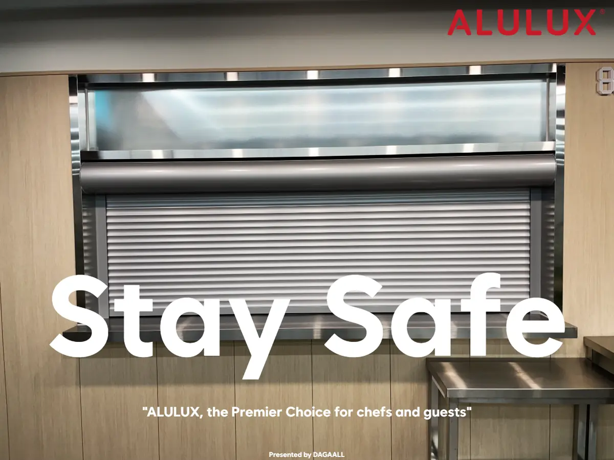 테이크아웃에서 호텔 뷔페까지, 배식부터 퇴식까지 | ALULUX® 롤러 셔터