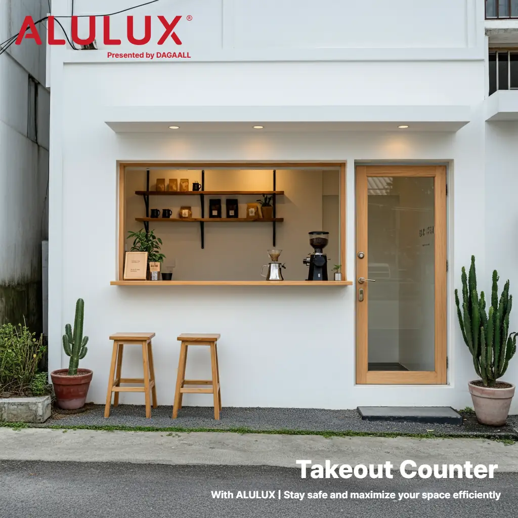 테이크아웃 카운터 지킴이 | 독일 ALULUX 롤러 셔터