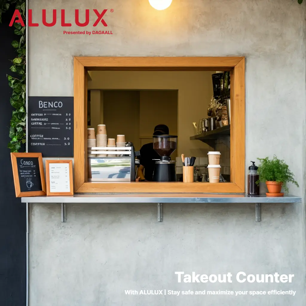 테이크아웃 카운터 지킴이 | 독일 ALULUX 롤러 셔터