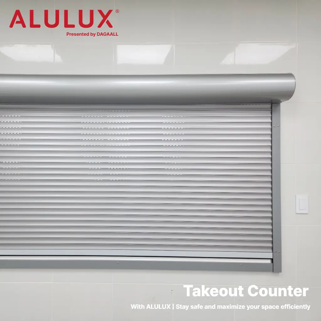 테이크아웃 카운터 지킴이 | 독일 ALULUX 롤러 셔터