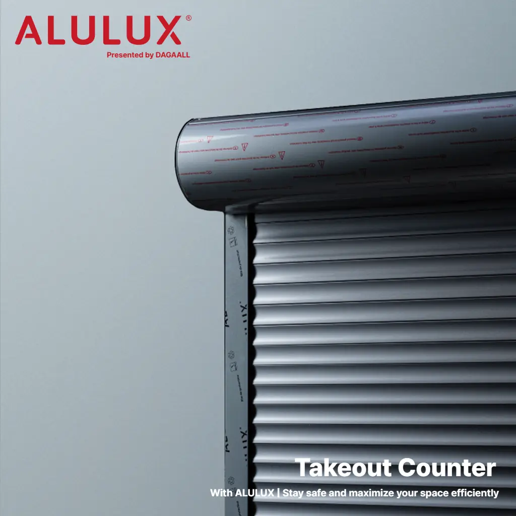 테이크아웃 카운터 지킴이 | 독일 ALULUX 롤러 셔터
