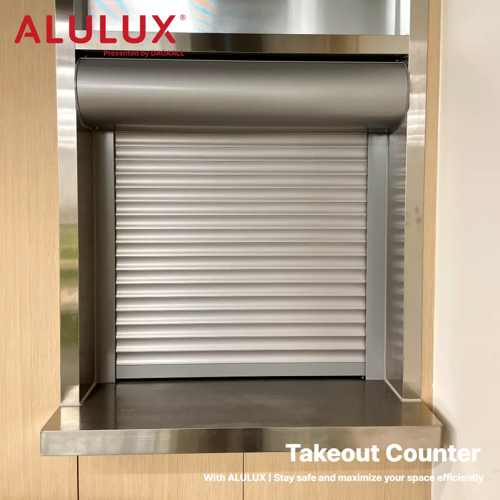 테이크아웃 카운터 지킴이 | 독일 ALULUX 롤러 셔터