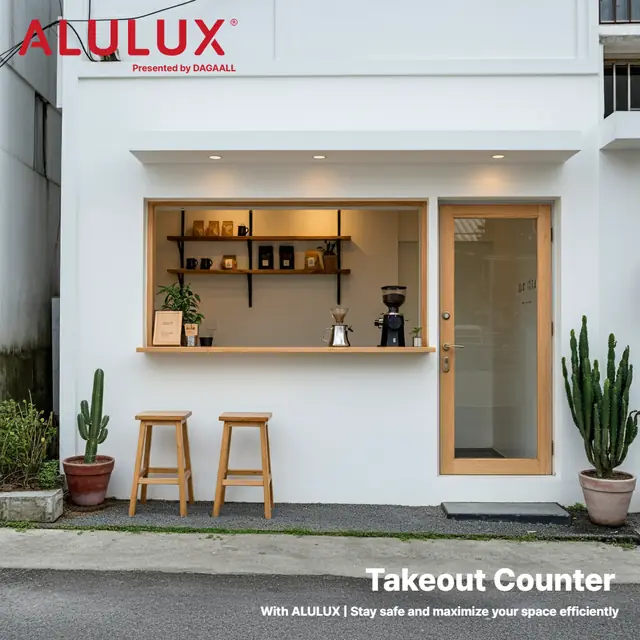 테이크아웃 카운터 지킴이 | 독일 ALULUX 롤러 셔터