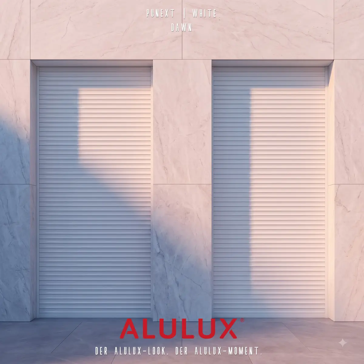 ALULUX IN FRAME - In-Wall 롤러셔터 PUNEXT, 하루를 여닫다.