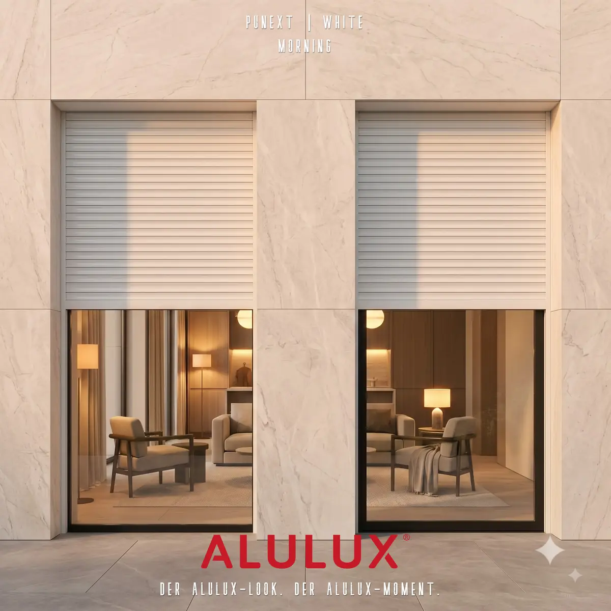 ALULUX IN FRAME - In-Wall 롤러셔터 PUNEXT, 하루를 여닫다.