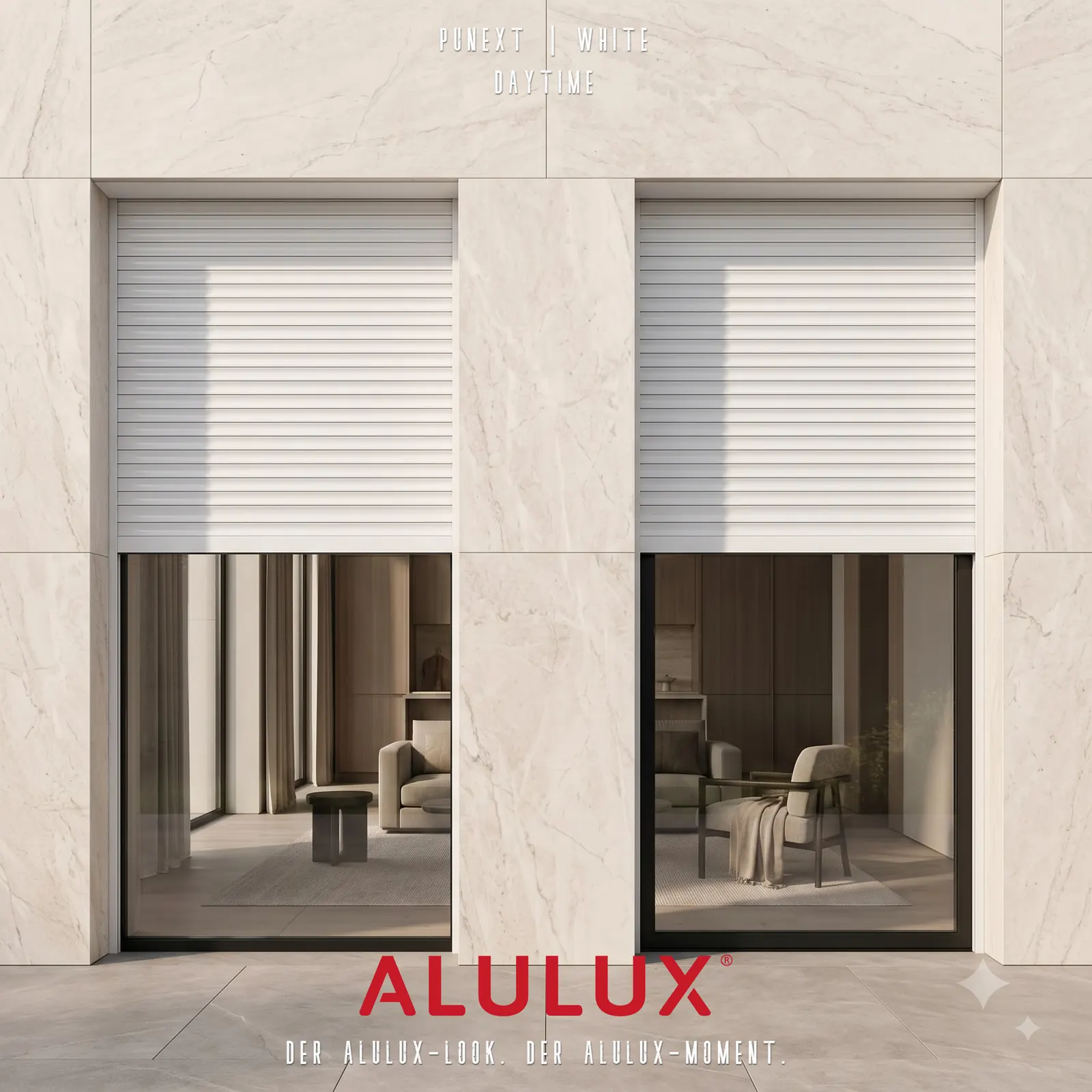 ALULUX IN FRAME - In-Wall 롤러셔터 PUNEXT, 하루를 여닫다.