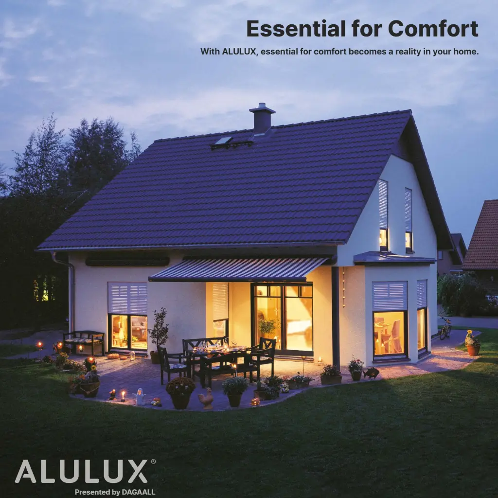 Essential for Comfort | 편안함 | ALULUX 롤러셔터