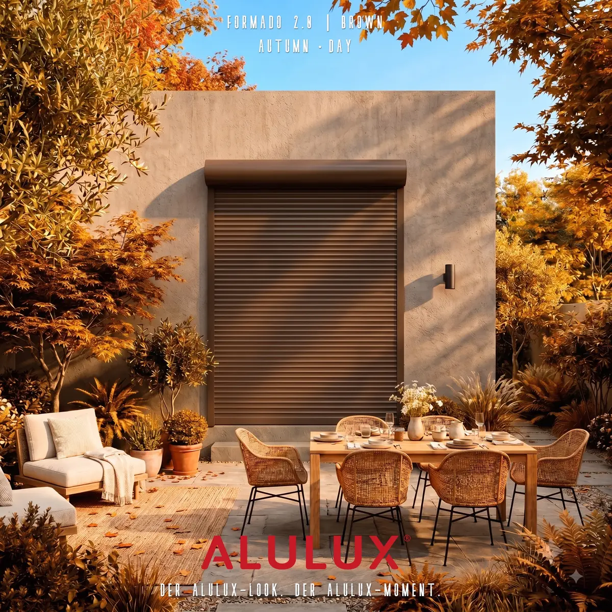 독일 ALULUX 롤러셔터 | The 브라운 에디션, 가을의 변주