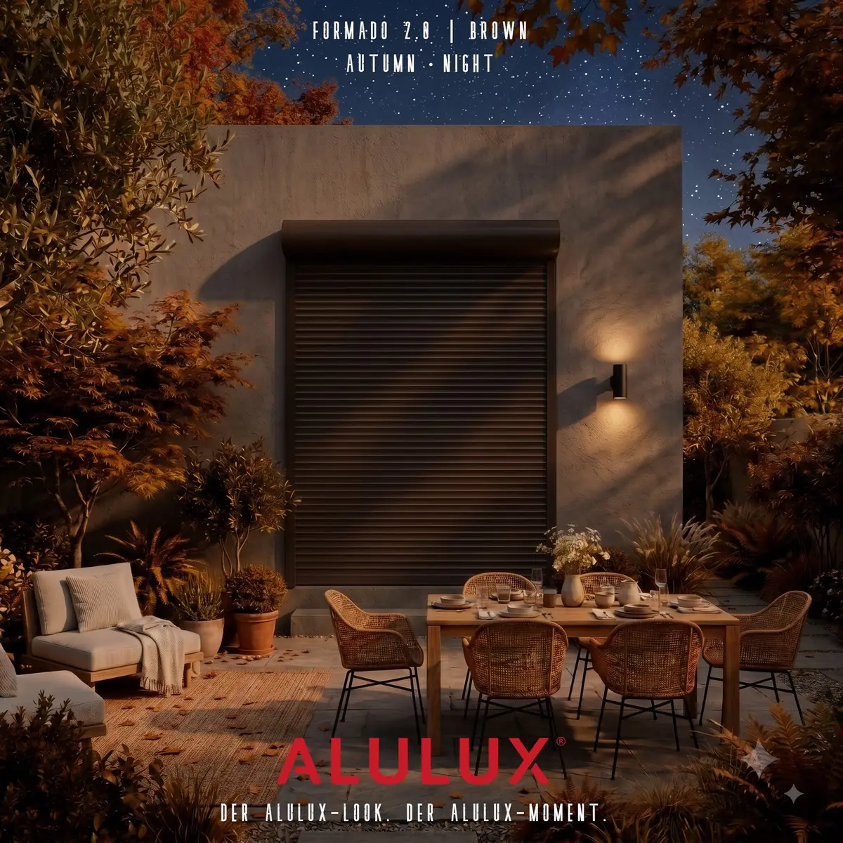 독일 ALULUX 롤러셔터 | The 브라운 에디션, 가을의 변주
