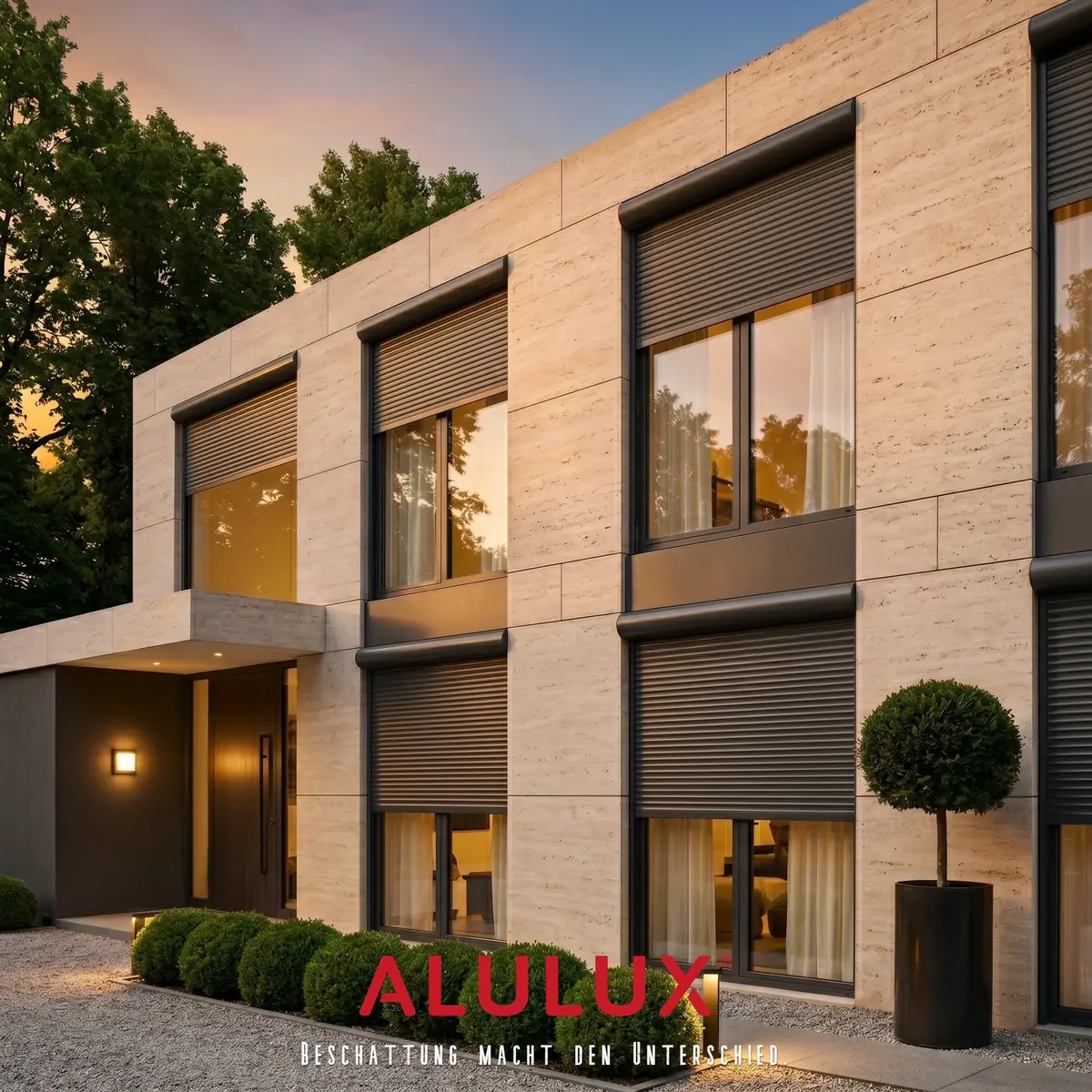 ALULUX : 독일 알루룩스 외부차양 셔터, 폭염에 주택이 녹아내리는 여름