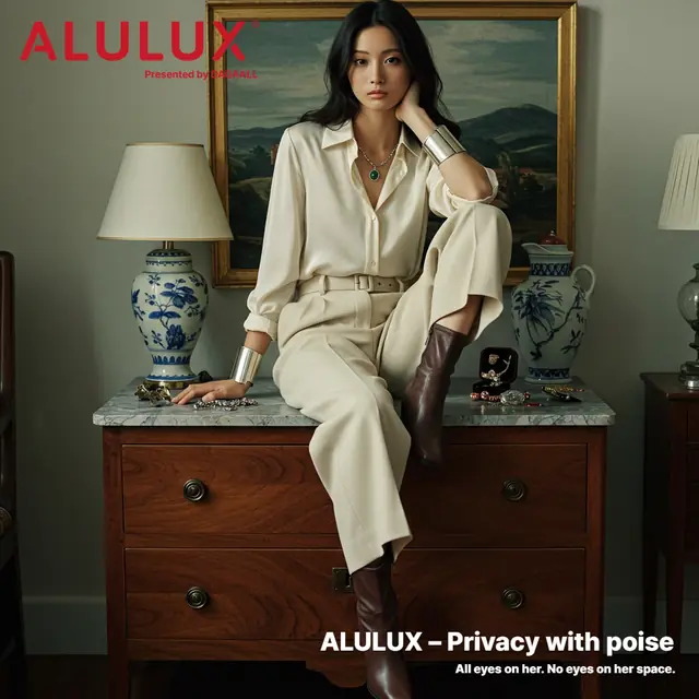 그녀의 공간을 ALULUX® 롤러셔터가 지키다.
